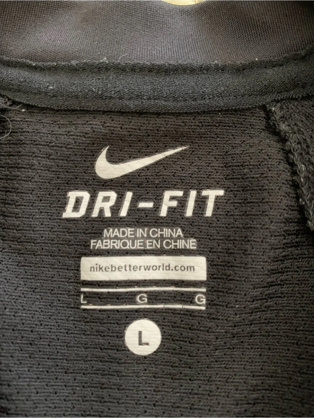 Nike DriFit Boy’s Black Sleeveless Tank Top Size Large